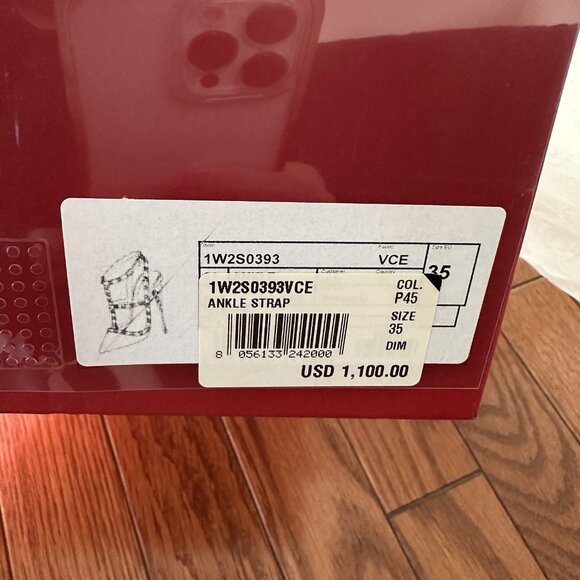 Valentino Rockstud Heels Ankle Strap P45 Nude Leather - Picture 5 of 5